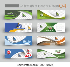 Mega Collection Modern Horizontal Banner & Header Template.no 4