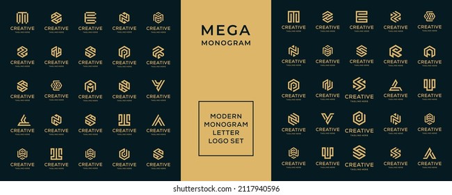 Mega Collection Monogram Logo Design Template