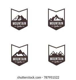 mega collection mountain logo badges