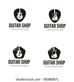 Mega collection Retro styled guitar shop logos 