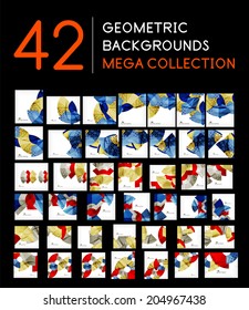 Mega collection of semicircle abstract backgrounds