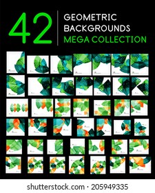 Mega-Kollektion von abstrakten Halbkreishintergründen