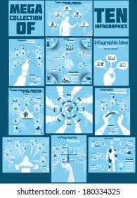 MEGA COLLECTION OF TEN INFOGRAPHICS TECHNOLOGY 
