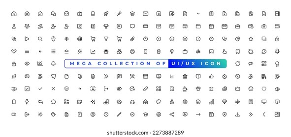 mega collection of ui ux icons