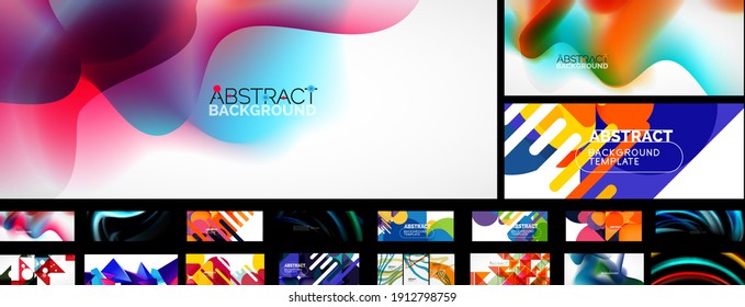 Mega collection of vector abstract backgrounds