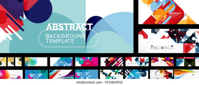 Mega collection of vector abstract backgrounds