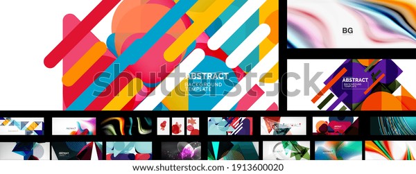 Mega collection of vector abstract backgrounds