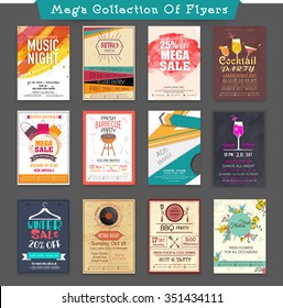 Mega collections of creative Flyer, Banner or Pamphlets for different business purpose.