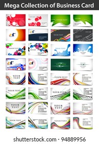 Mega collections vector business card set , elements for design.