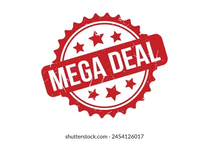 Mega Deal rubber grunge stamp seal vector