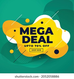 Mega-Deal-Rabatt-Banner-Design