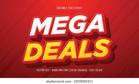 Mega deals 3d editable text effect