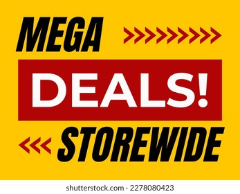 Mega Deals Storewide Sale Graphic 