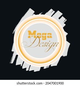 Mega diseño eslogan ilustración especial diseño de arte - Vector