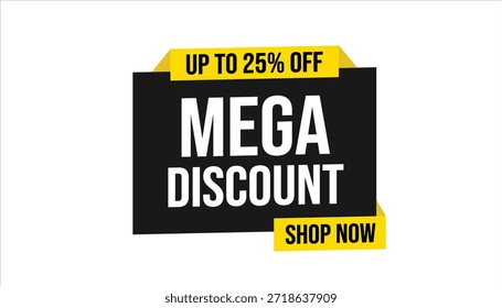 mega desconto até 25% off loja agora