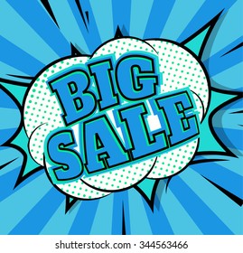 Mega explosive sale design, comics style.