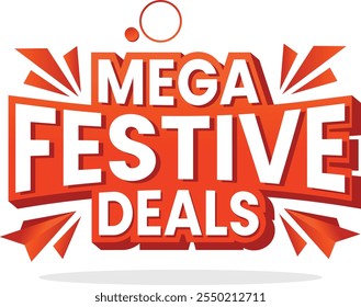 Mega Festive Offer Label Unit Stock Vector (Royalty Free)