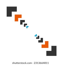 Colección de formas mega geométricas y abstractas. Símbolos abstractos establecidos. elementos vectores. Iconos geométricos. Señales modernas aisladas. Arte neo geo