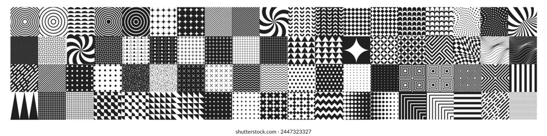 Mega geometric and abstract shapes collection. Triangles, squares, waves, circles and other various geometric shapes