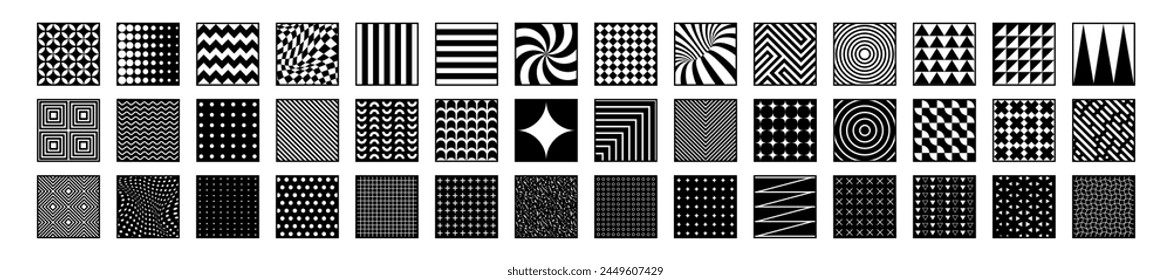 Mega geometric and abstract shapes collection. Abstract symbols set. Trendy hipster background and logotypes