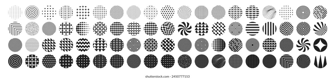 Mega geometric and abstract shapes collection. Abstract symbols set