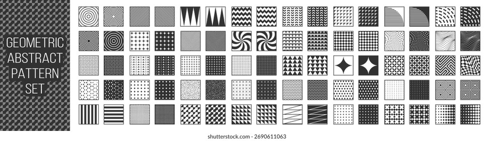 Mega coleção de formas geométricas e abstratas. Triângulos, quadrados, ondas, círculos e outras formas geométricas diversas