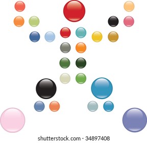mega glossy buttons set. vector