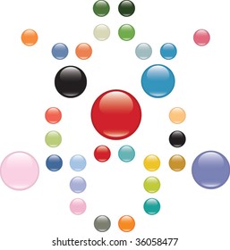 mega glossy buttons set. vector