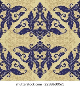 Mega Gorgeous seamless baroque pattern from colorful Moroccan tiles, ornaments. Can be used for wallpaper, fill patterns, web page background, surface textures.