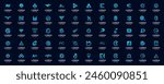 Mega logo collection, Abstract design concept for business technology, etc
