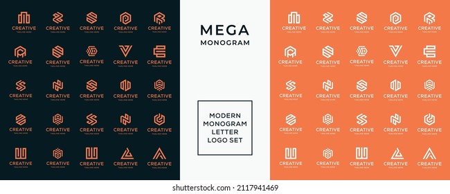 Mega Logo Collection A-z Monogram Logo Design Template