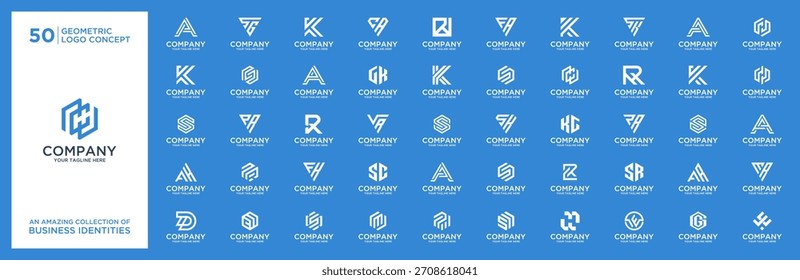 Mega logo collection a to z, abstract, initial, alphabet, and letter logo