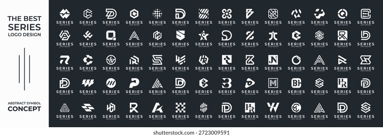 Mega logo collection a to z monogram, abstract, initial, alphabet, and letter logo