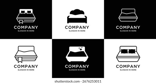 Mega logo coleção de design Bed Idea inspira	