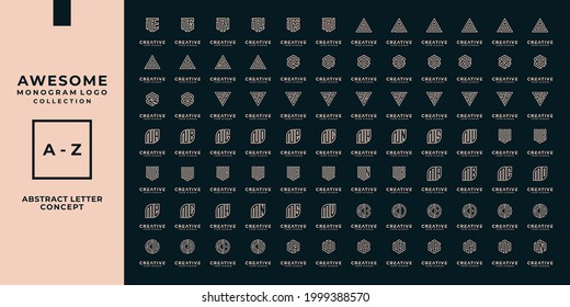 mega logo letter, monogram, initial collection