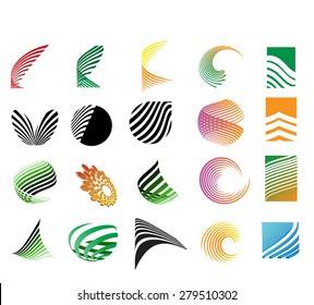 mega logo set.vector