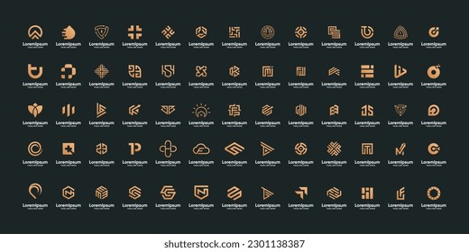 Mega logo symbol icon bundle