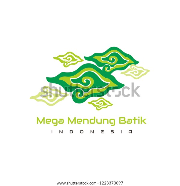 batik mega mendung vector image