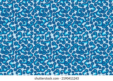 Mega Mendung Batik comes from Cirebon which symbolizes the rain-bearing cloud as a symbol of fertility and life-giving.