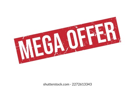Vector de sello de goma de la megafonía de la oferta
