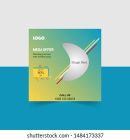 Mega Offer Social Media Post Template