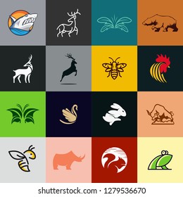 mega pack animal logo icon