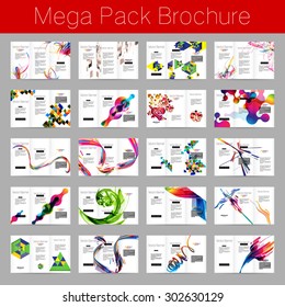 Mega pack Brochure design template set