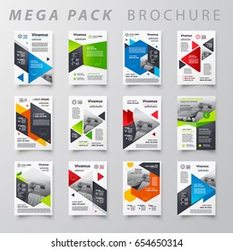 Mega-Paket Broschüren Design-Vorlage Flyer Set