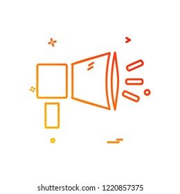 Mega Phone icon design vector