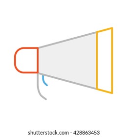 Mega Phone Illustration - Flat Icon