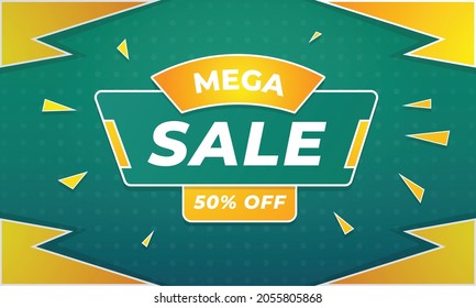 Mega sale background with abstract 

