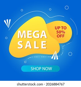 mega sale background modern vector
