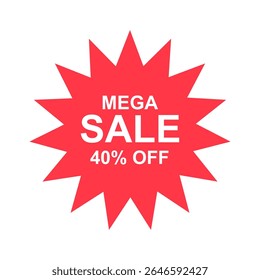 Mega Selo Venda 40% Fora Promoção De Desconto