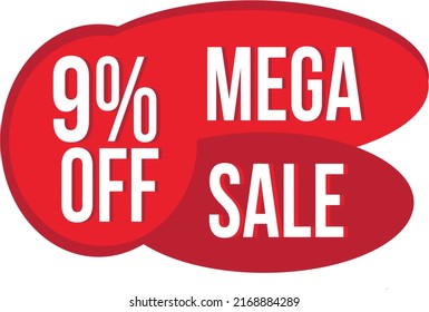Mega Sale banner design template